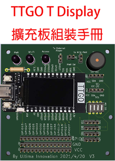 TTGO T-Display 擴充板組裝手冊 TTGO T-Display 擴充板組裝手冊